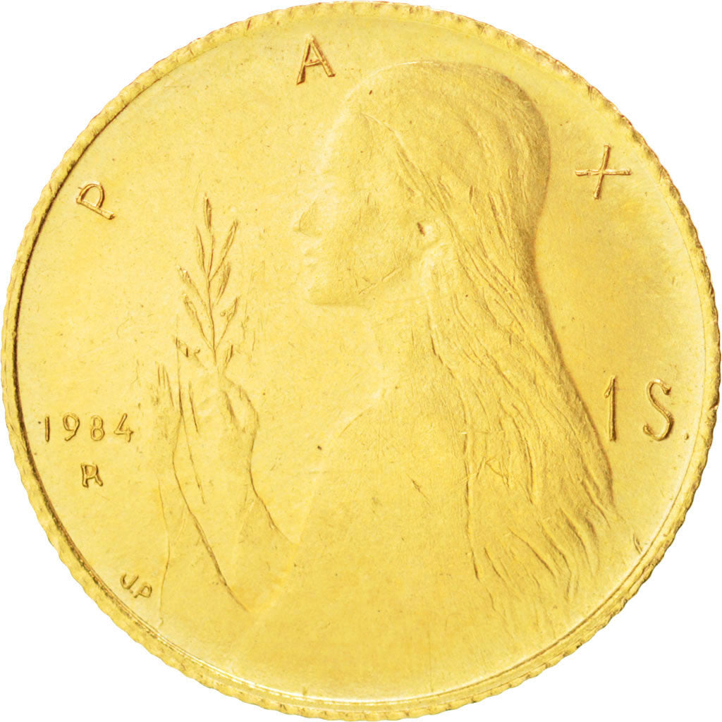 SAN MARINO, Scudo, 1984, KM #170, MS(64), Gold, 2.00