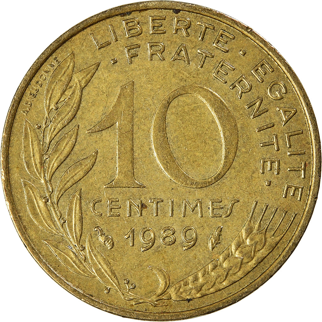 Munten, Frankrijk, 10 Centimes, 1989