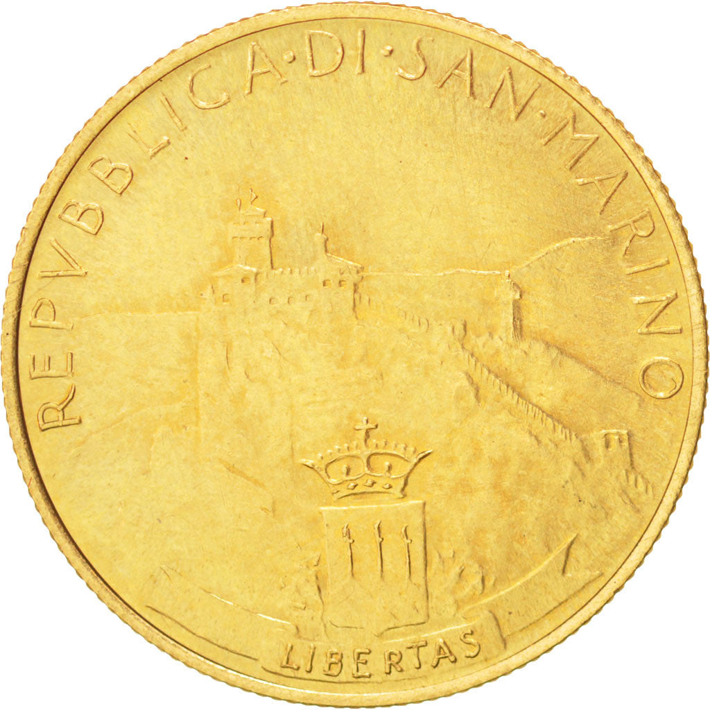 Coin, San Marino, 2 Scudi, 1984, MS(64), Gold, KM:171
