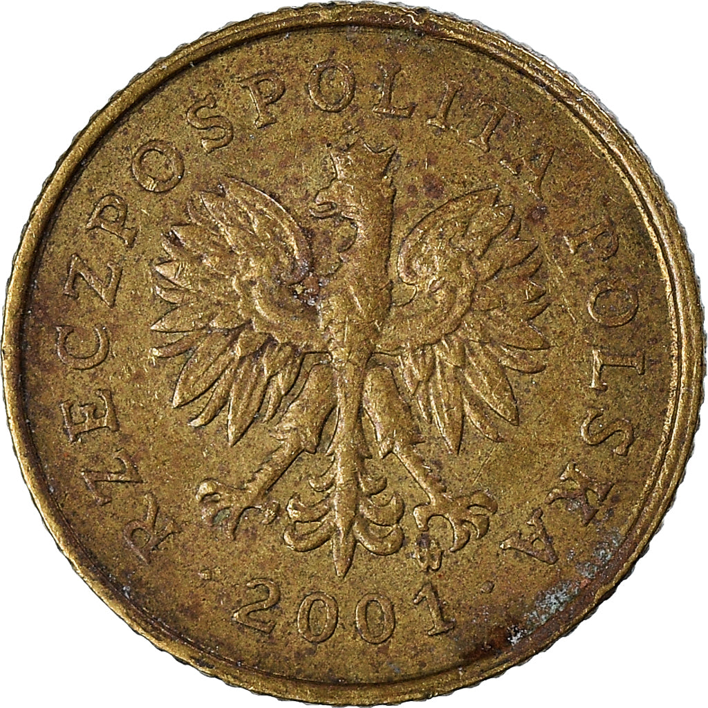 Moneda, Polonia, Grosz, 2001