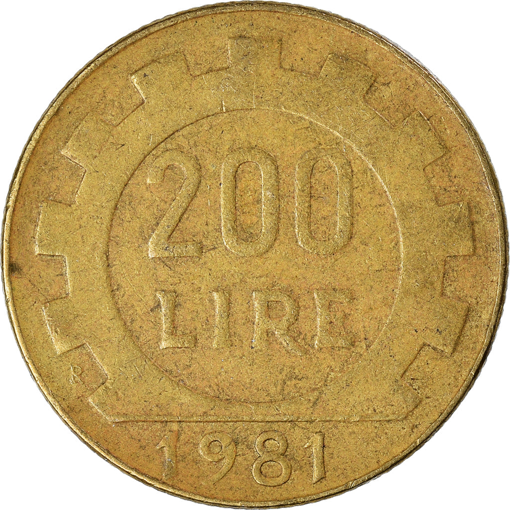Munten, Italië, 200 Lire, 1981