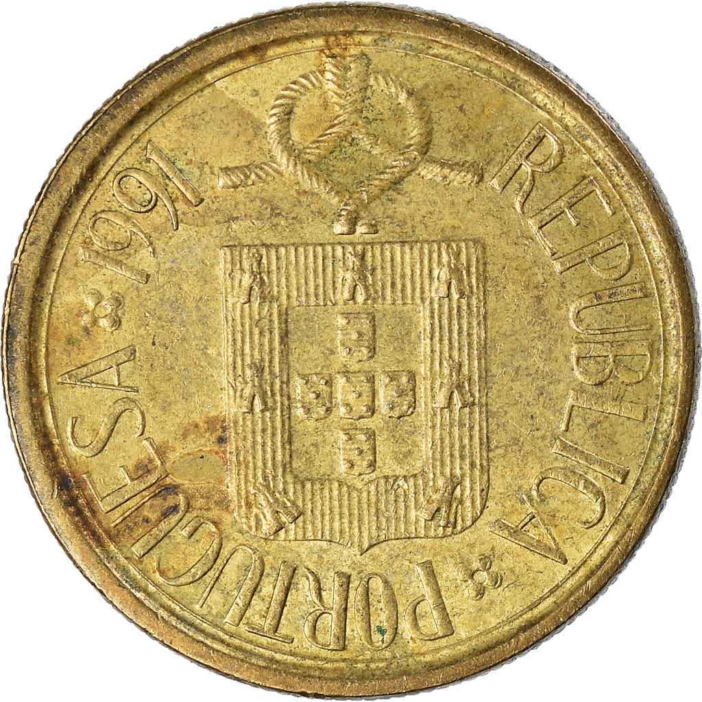 Coin, Portugal, 5 Escudos, 1991