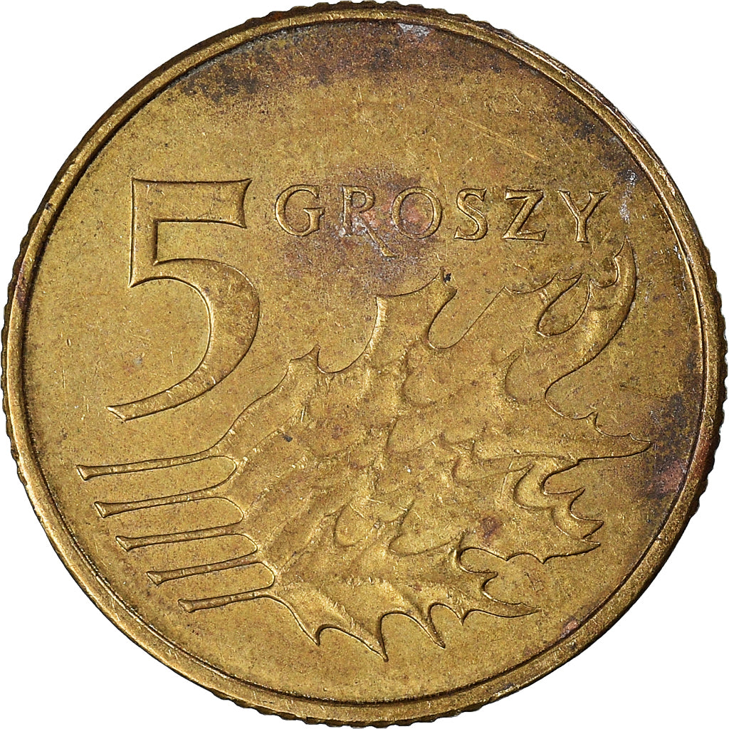Moneda, Polonia, 5 Groszy, 2011