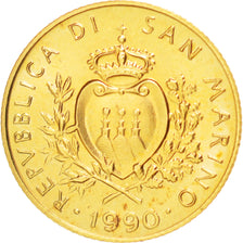 Moneta, San Marino, Scudo, 1990, SPL+, Oro, KM:258