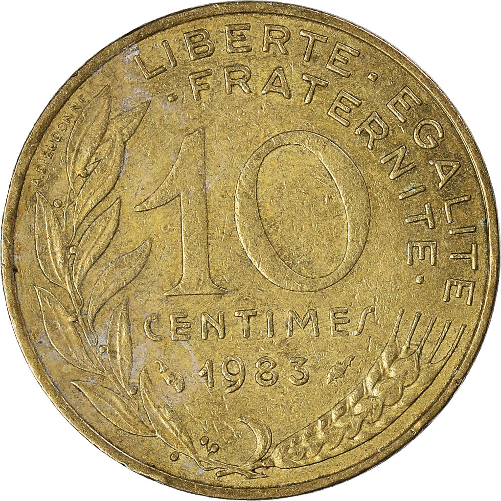 Munten, Frankrijk, 10 Centimes, 1983