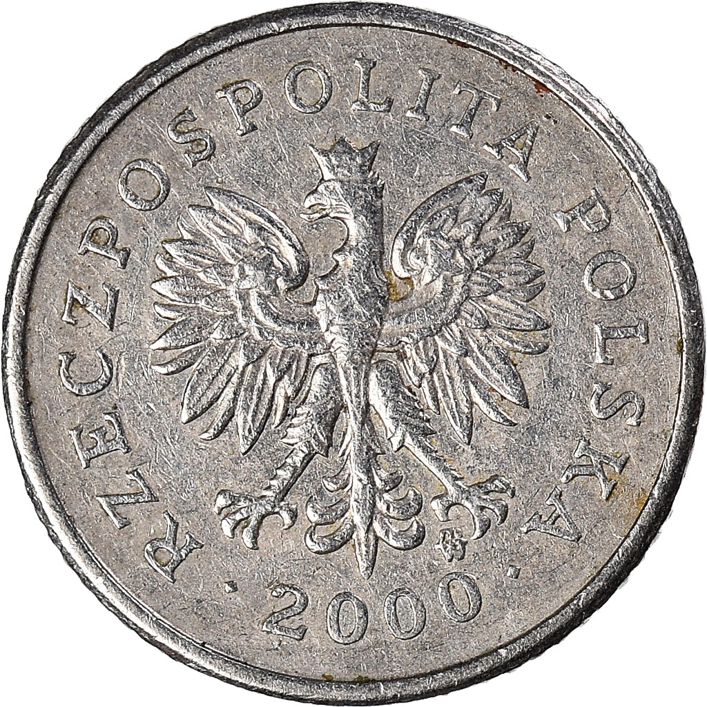 Monnaie, Pologne, 10 Groszy, 2000