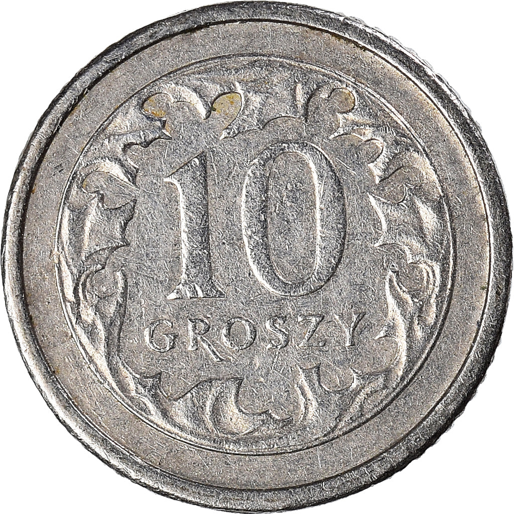 Monnaie, Pologne, 10 Groszy, 2000