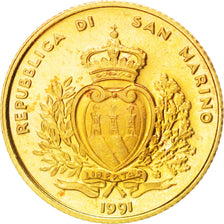 San Marino, Scudo, 1991, SPL+, Oro, KM:273