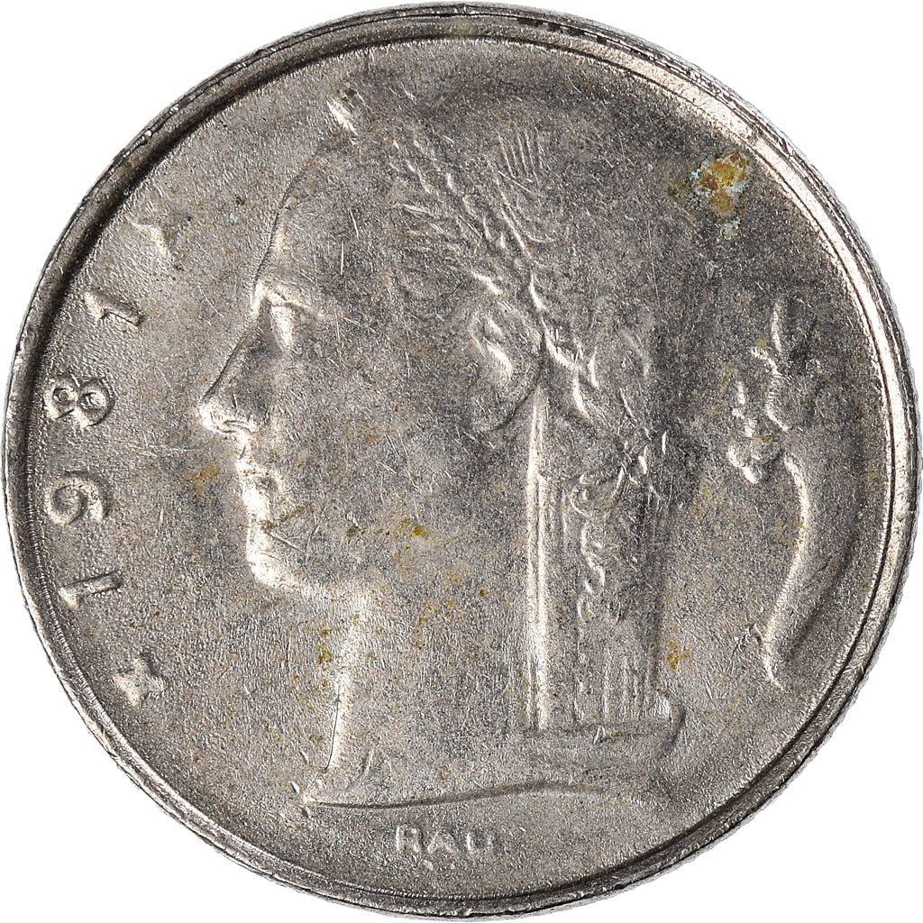 Coin, Belgium, 5 Francs, 5 Frank, 1981