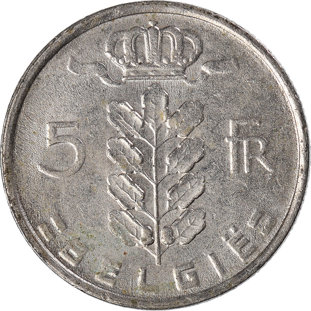 Coin, Belgium, 5 Francs, 5 Frank, 1981