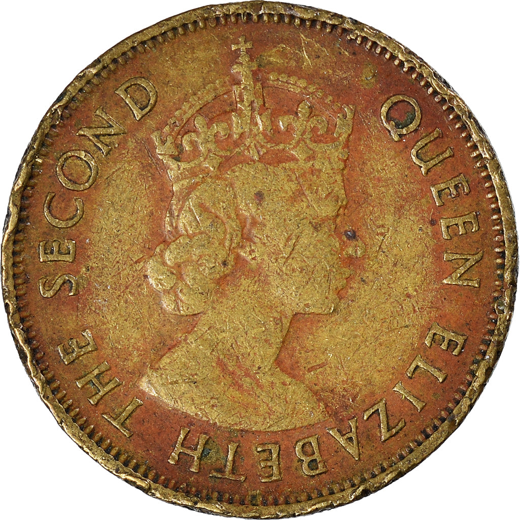 Moneda, Hong Kong, 10 Cents, 1960