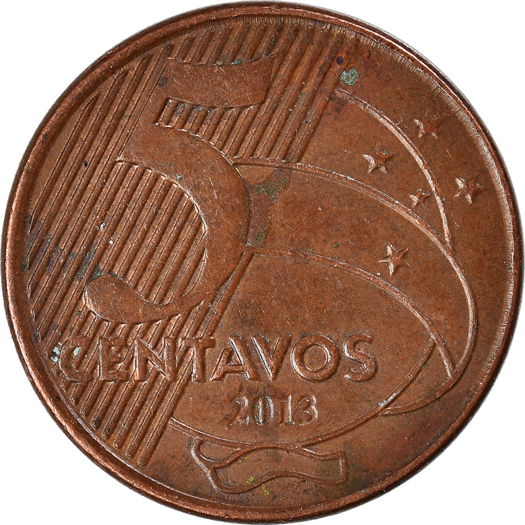 Moeda, Brasil, 5 Centavos, 2013