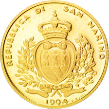 Coin, San Marino, Scudo, 1994, MS(63), Gold, KM:319