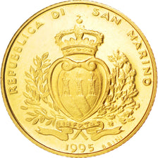 SAN MARINO, Scudo, 1995, KM #335, MS(63), Gold, 3.23
