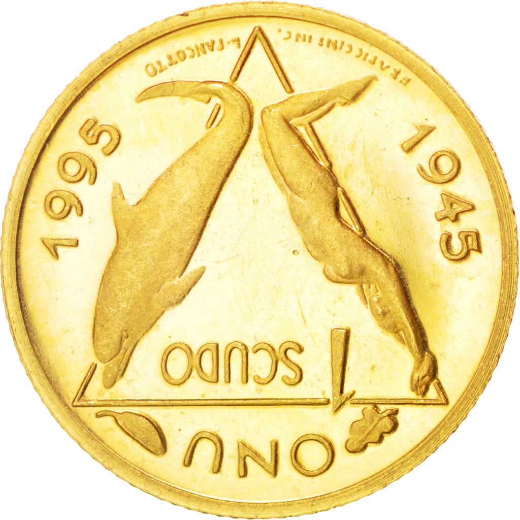 SAN MARINO, Scudo, 1995, KM #335, MS(63), Gold, 3.23