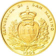 SAN MARINO, 2 Scudi, 1995, KM #336, MS(63), Gold, 6.44