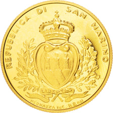 SAN MARINO, 2 Scudi, 1996, KM #339, MS(63), Gold, 6.45