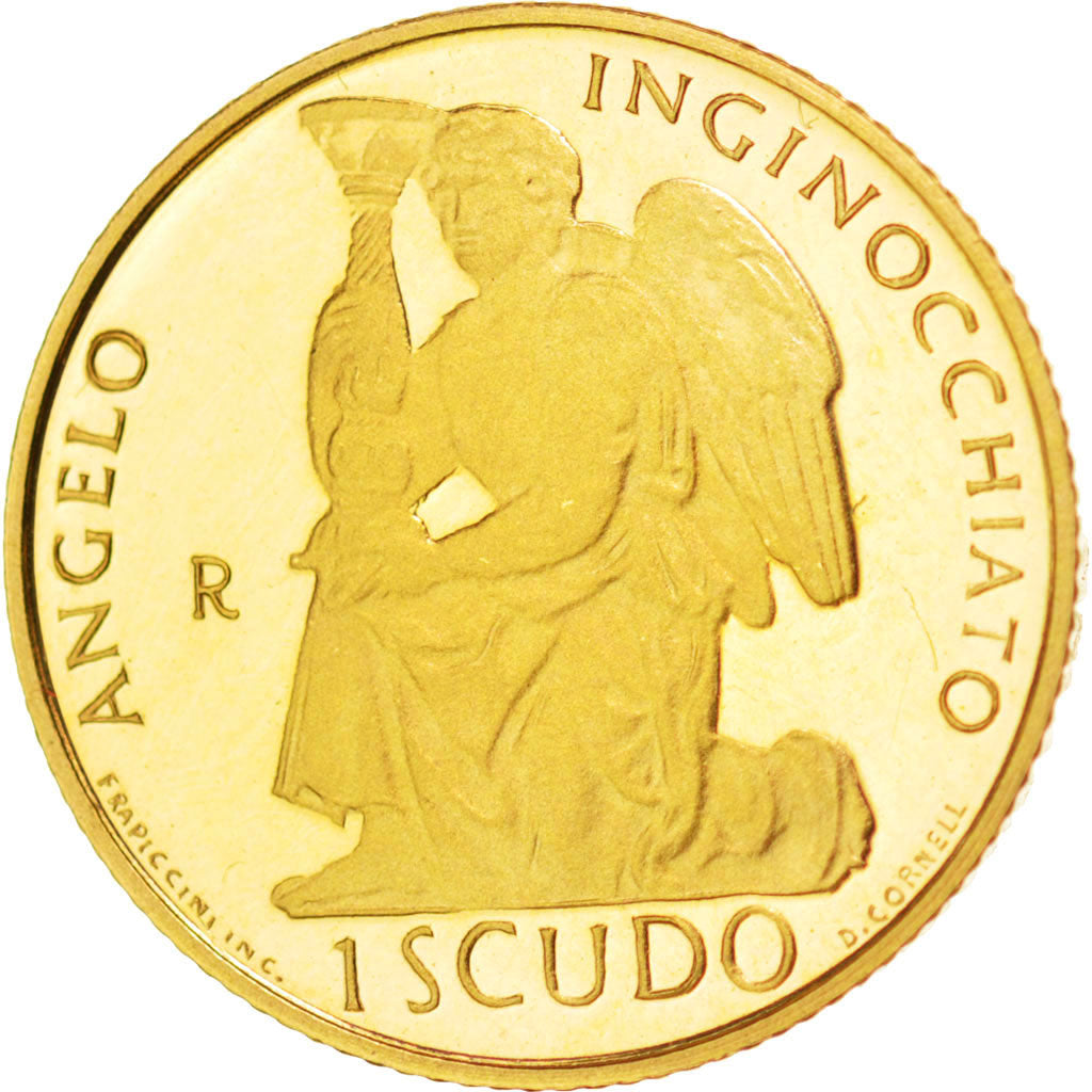 Coin, San Marino, Scudo, 1997, MS(64), Gold, KM:373