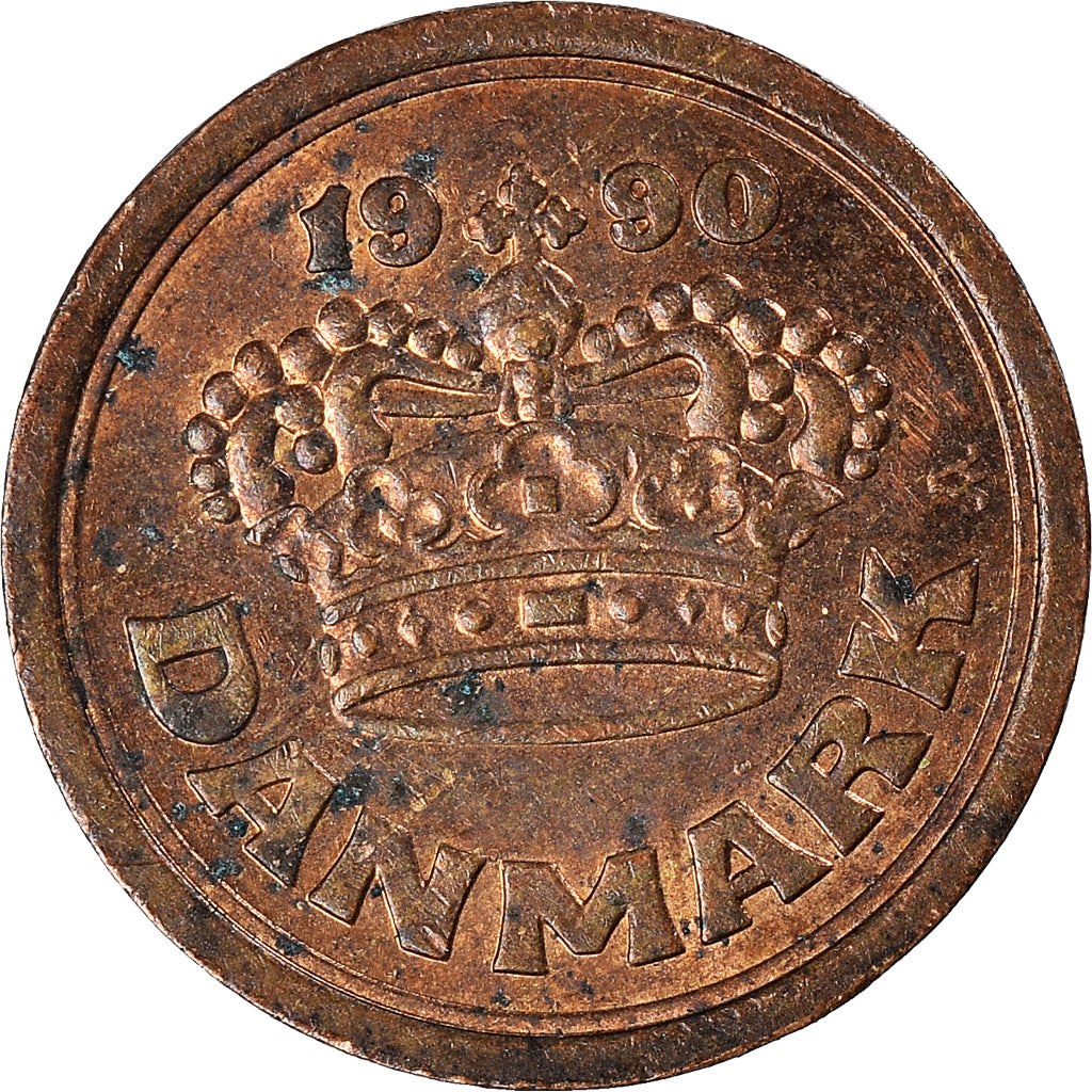 Monnaie, Danemark, 25 Öre, 1990