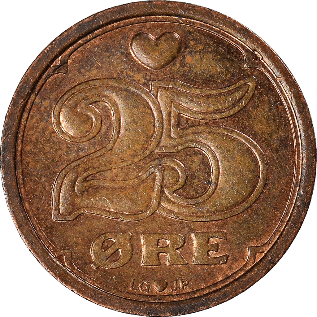 Monnaie, Danemark, 25 Öre, 1990