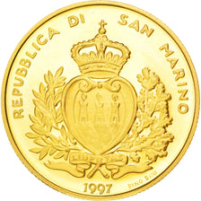 Münze, San Marino, 2 Scudi, 1997, UNZ, Gold, KM:374