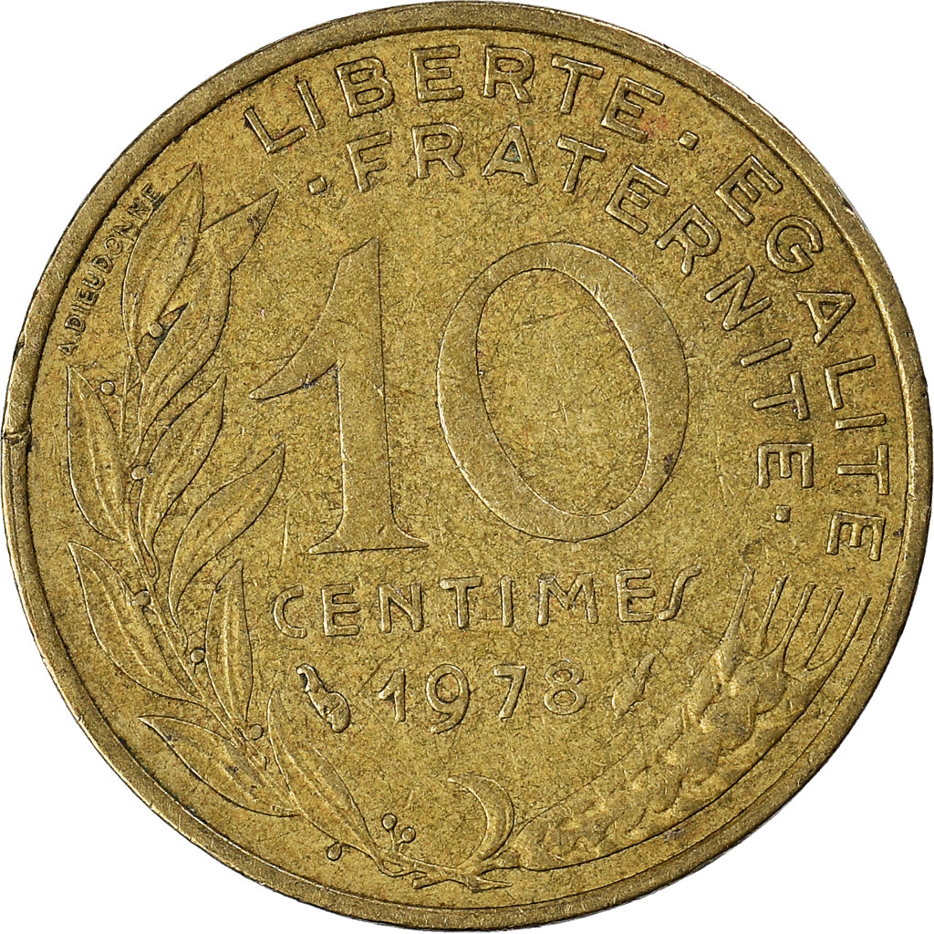 Munten, Frankrijk, 10 Centimes, 1978