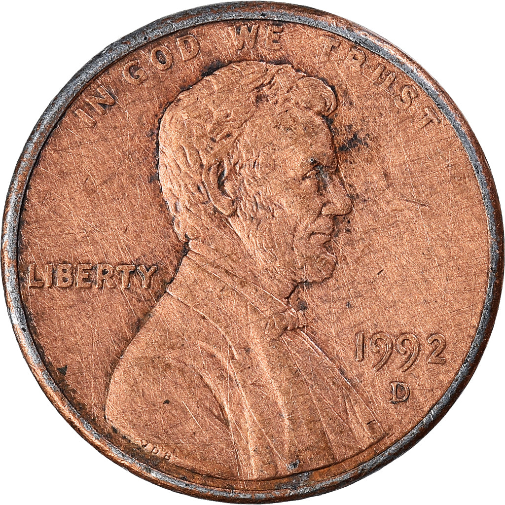 Münze, Vereinigte Staaten, Cent, 1992