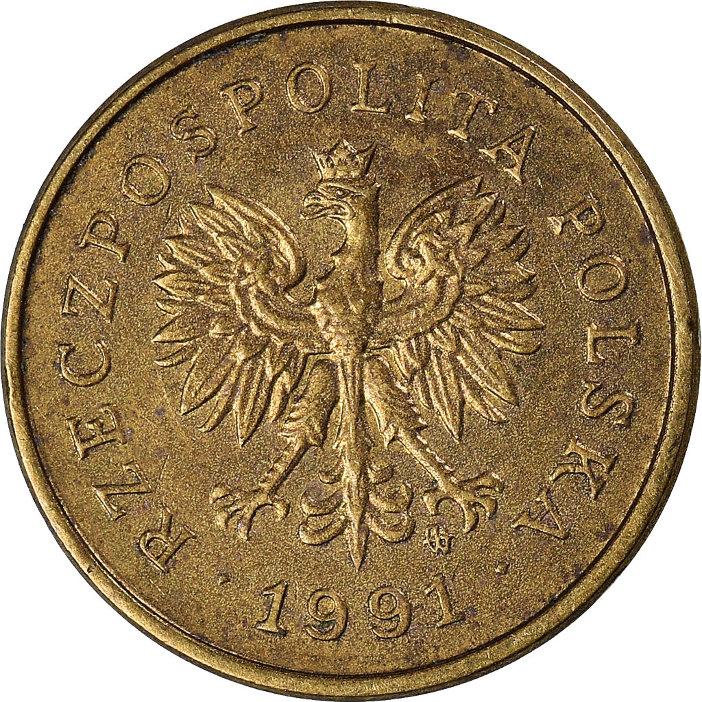 Münze, Polen, 2 Grosze, 1991