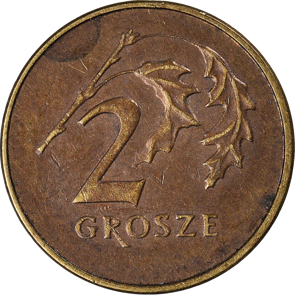 Münze, Polen, 2 Grosze, 1991