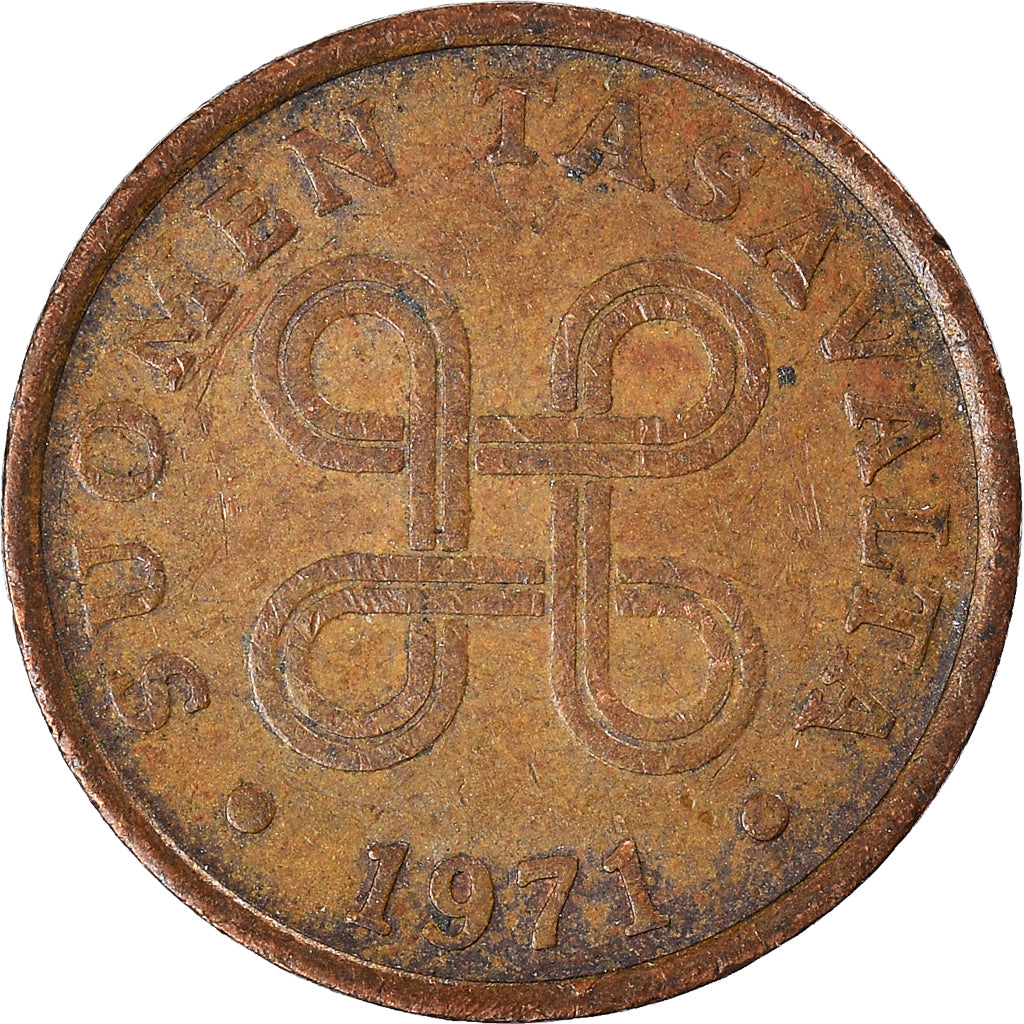Moneda, Finlandia, 5 Pennia, 1971