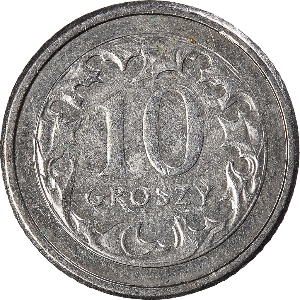 Moneda, Polonia, 10 Groszy, 2005