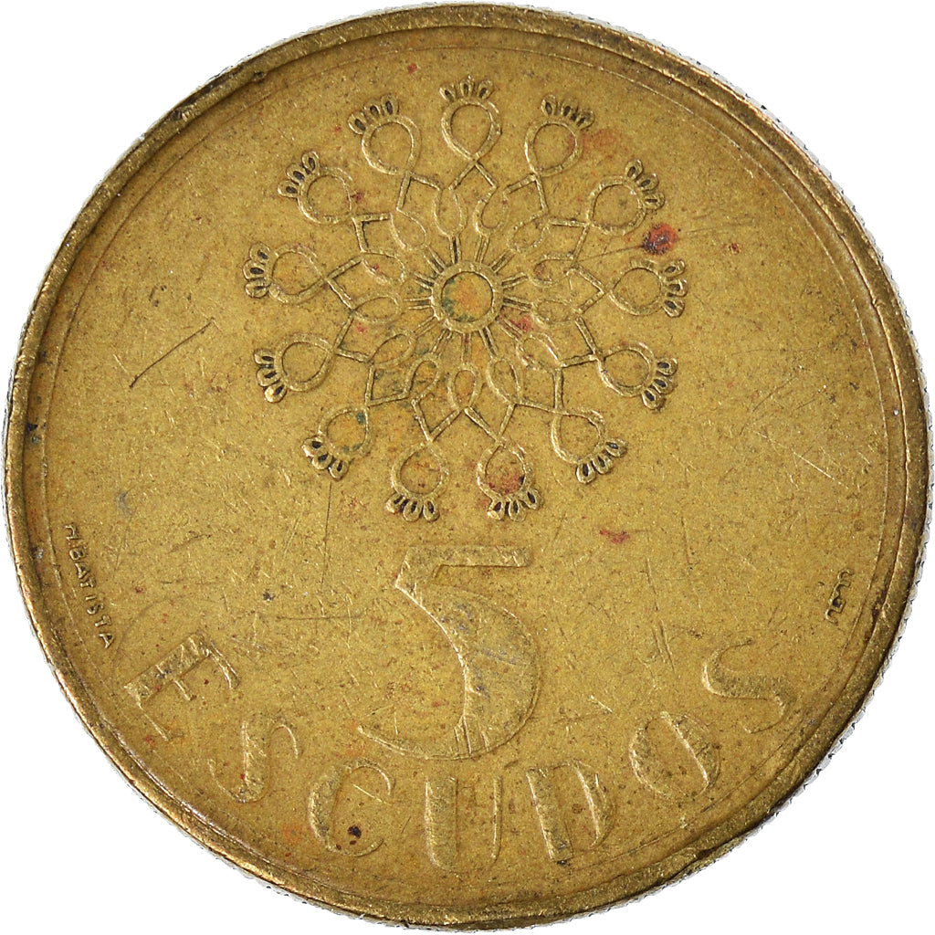 Coin, Portugal, 5 Escudos, 1988