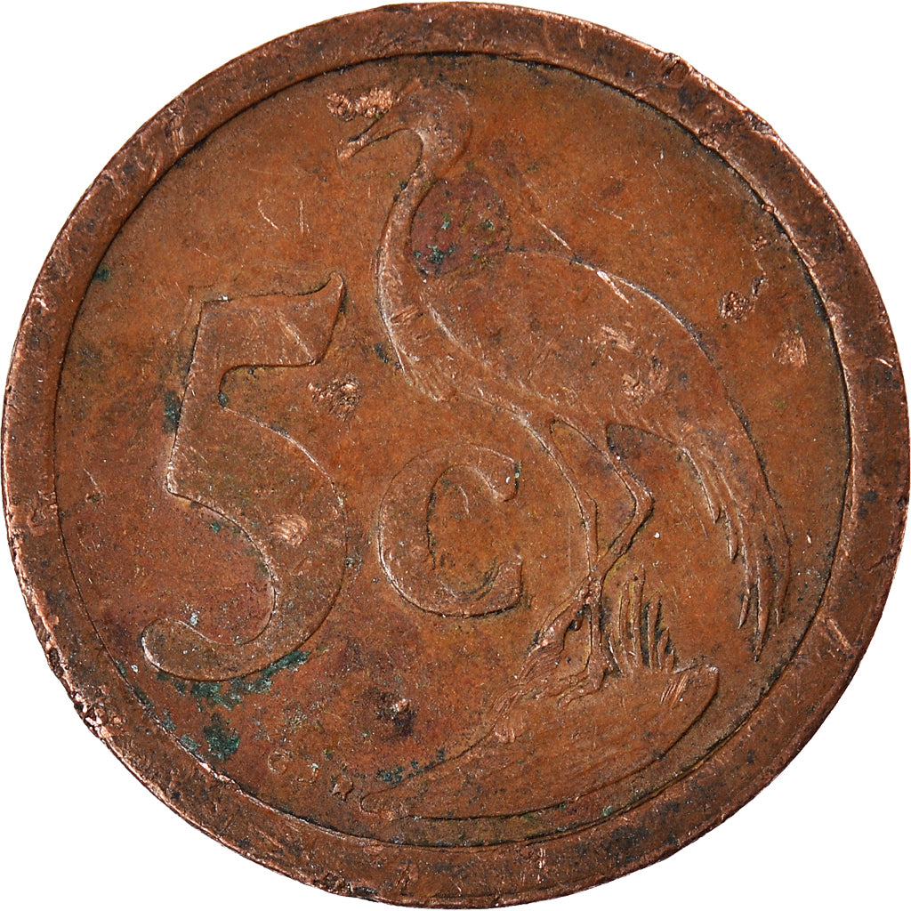 Moneta, Sudafrica, 5 Cents, 1996