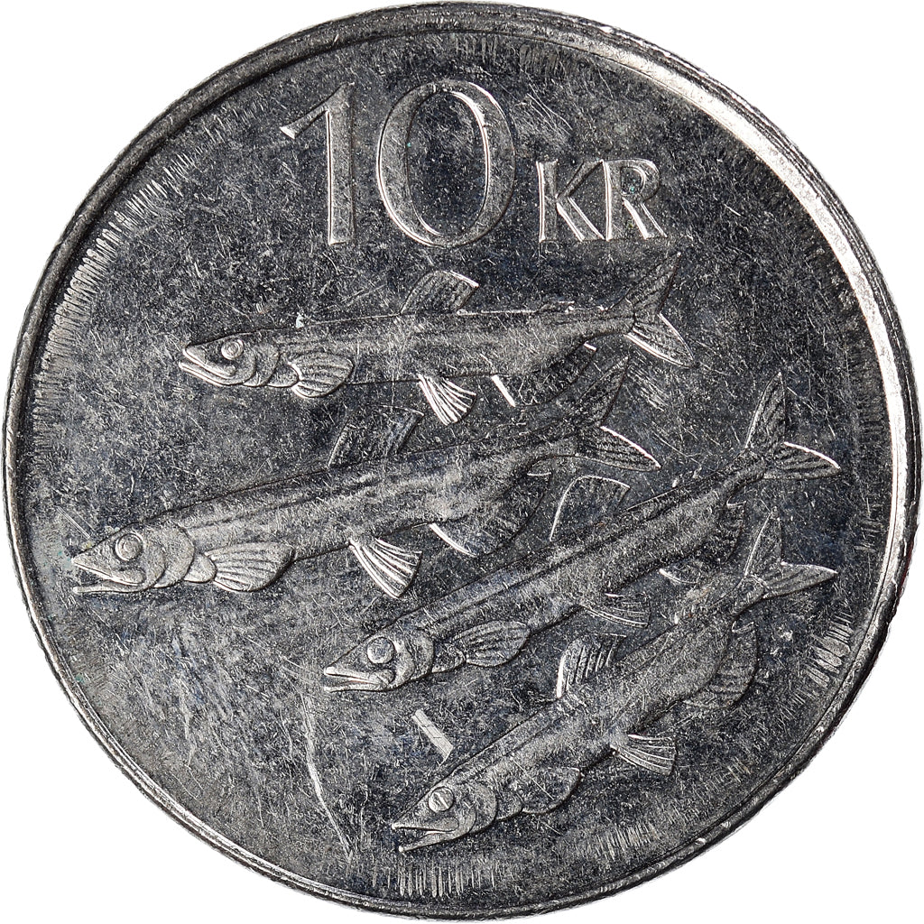 Munten, IJsland, 10 Kronur, 2008
