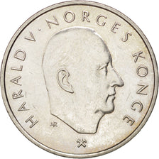 NORWAY, 5 Kroner, 1995, KM #456, MS(63), Copper-Nickel, 29.5, 11.39