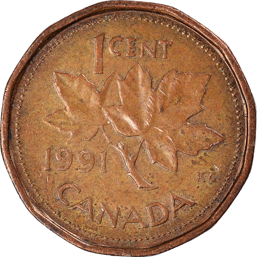 Moneta, Canada, Cent, 1991