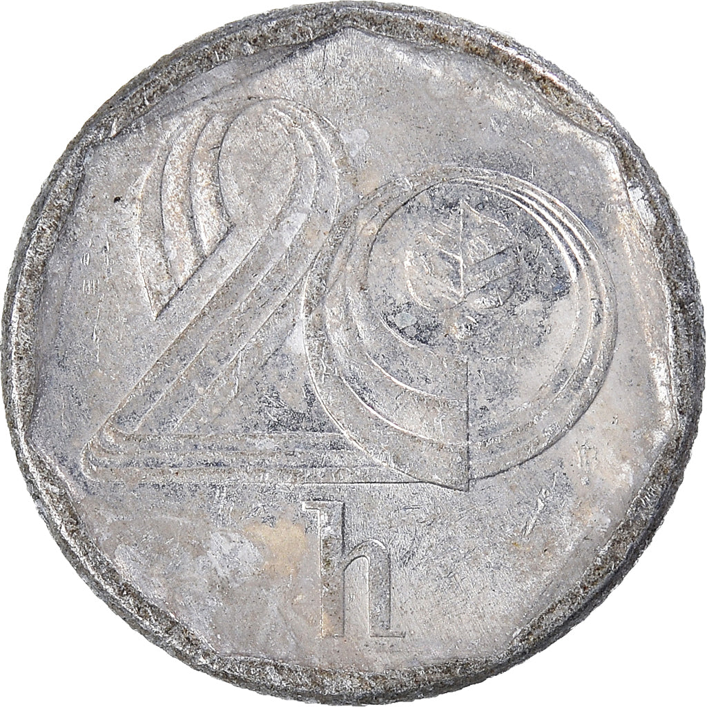 Coin, Czech Republic, 20 Haleru, 1995
