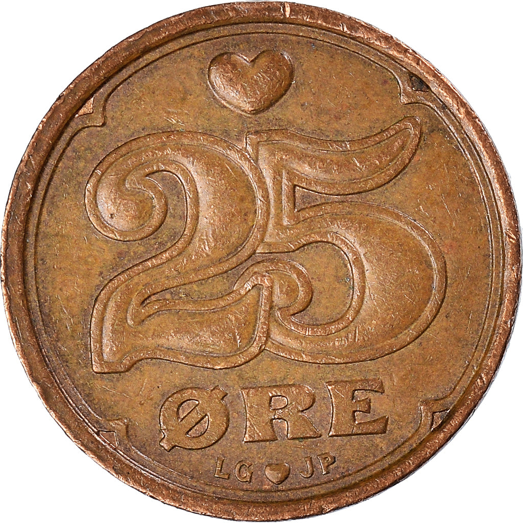 Monnaie, Danemark, 25 Öre, 1995