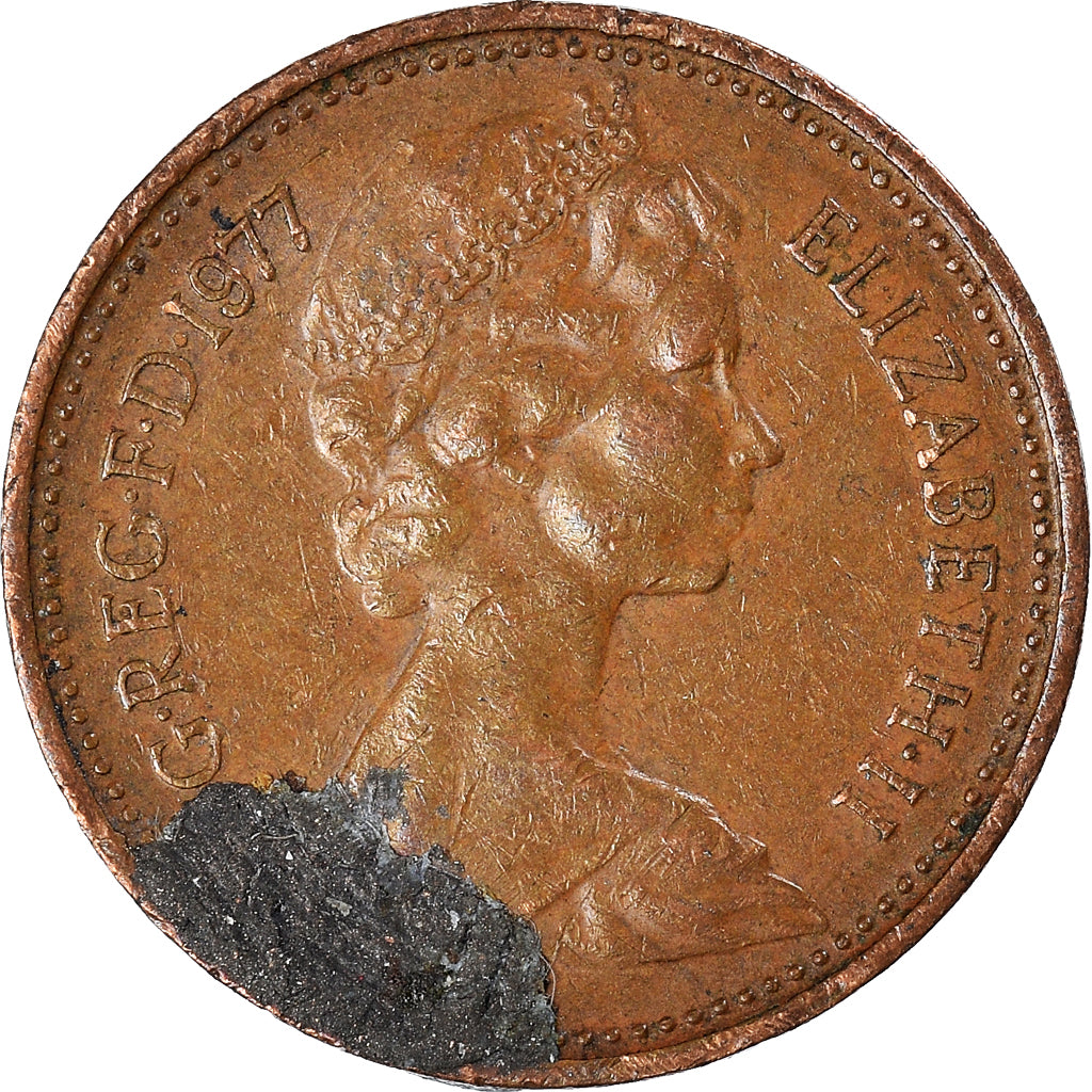 Münze, Großbritannien, New Penny, 1977