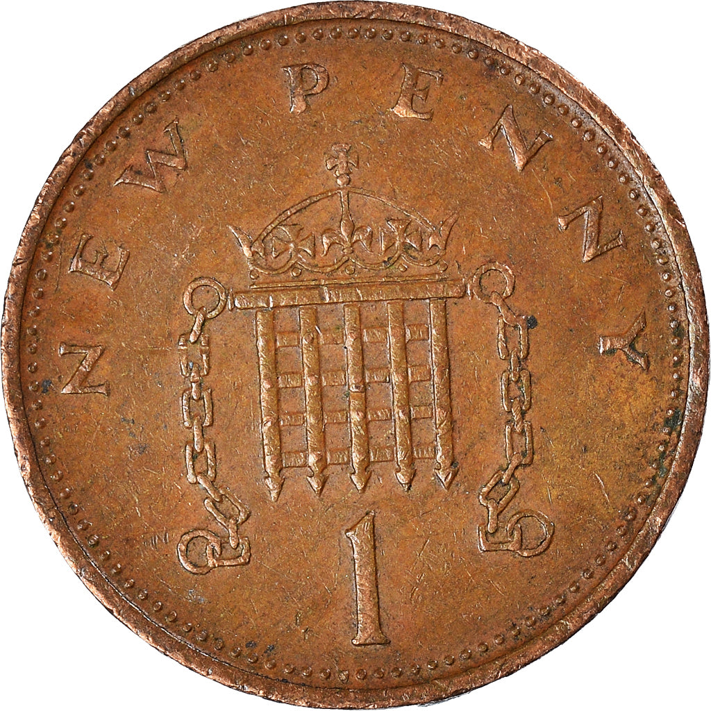 Münze, Großbritannien, New Penny, 1977