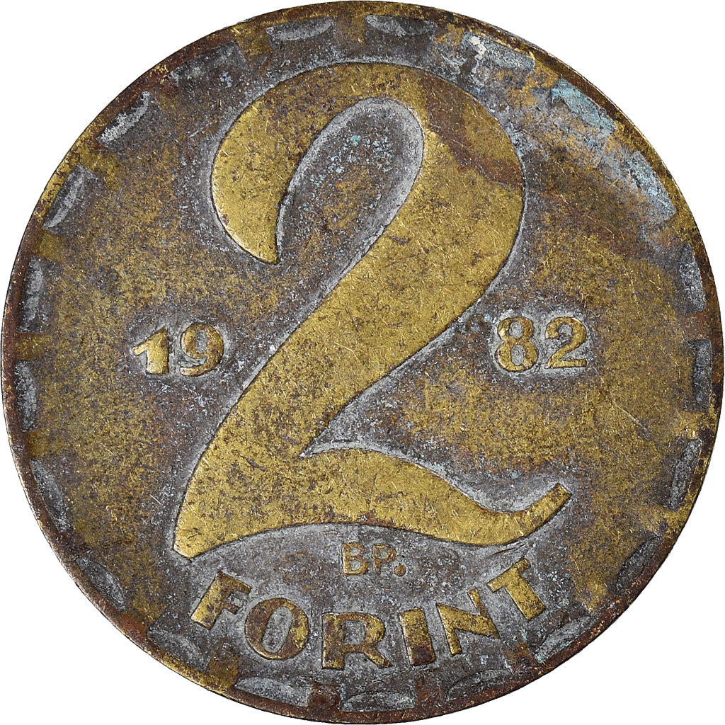 Moneda, Hungría, 2 Forint, 1982