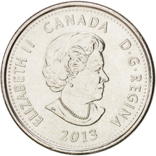 Canada, 25 Cents, 2013, KM #New, MS(63), Nickel plated steel, 4.47