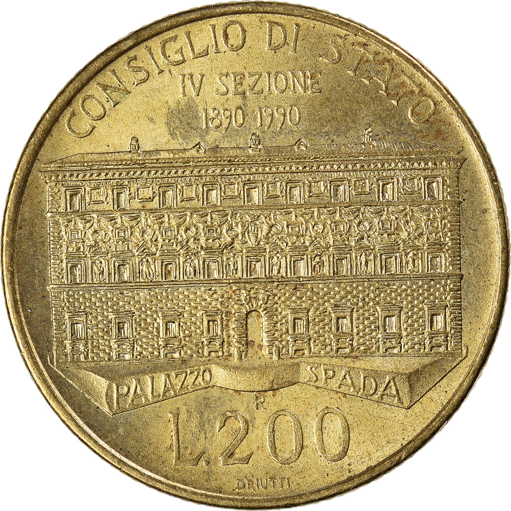 Monnaie, Italie, 200 Lire, 1990