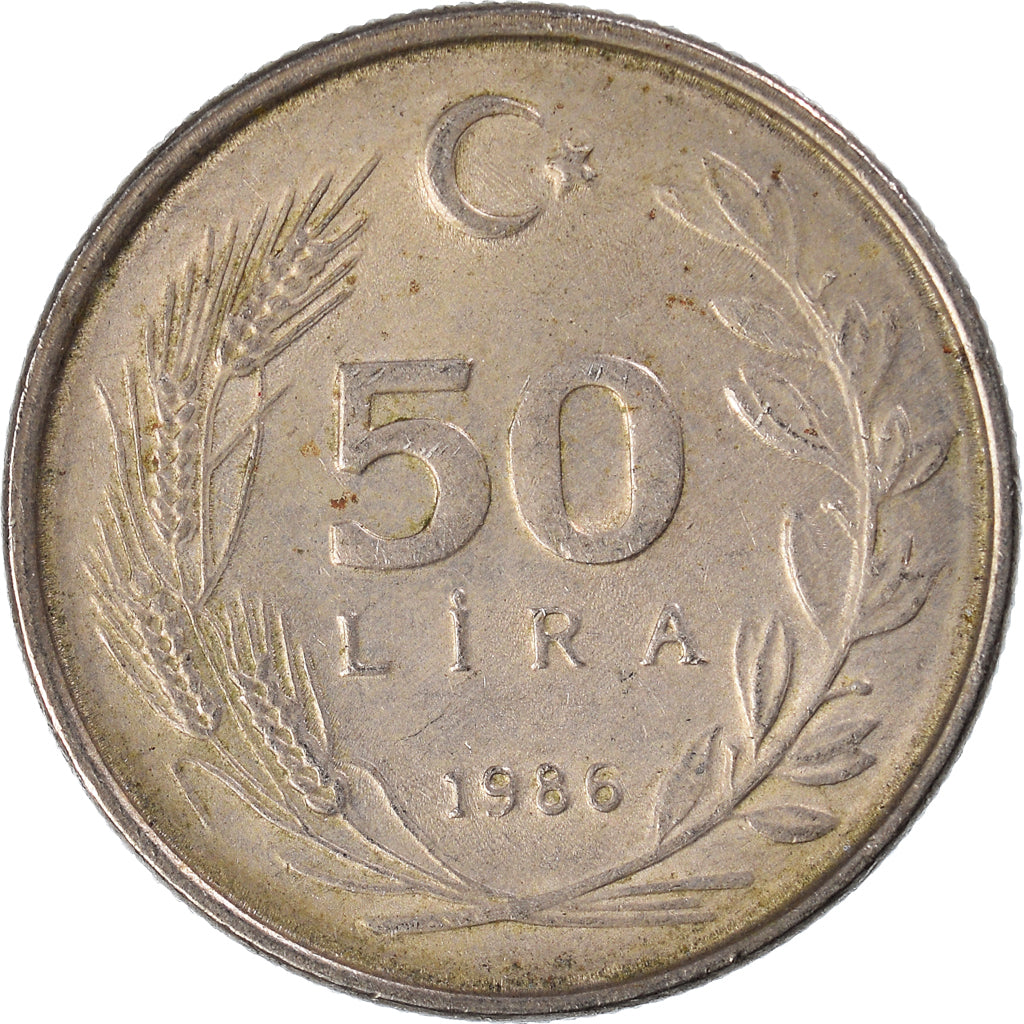 Moneta, Turcja, 50 Lira, 1986
