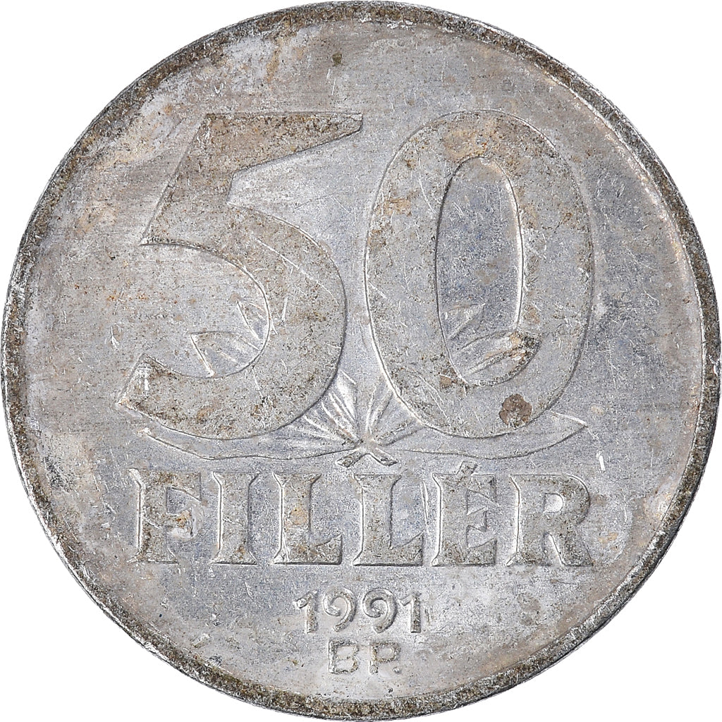 Coin, Hungary, 50 Fillér, 1991