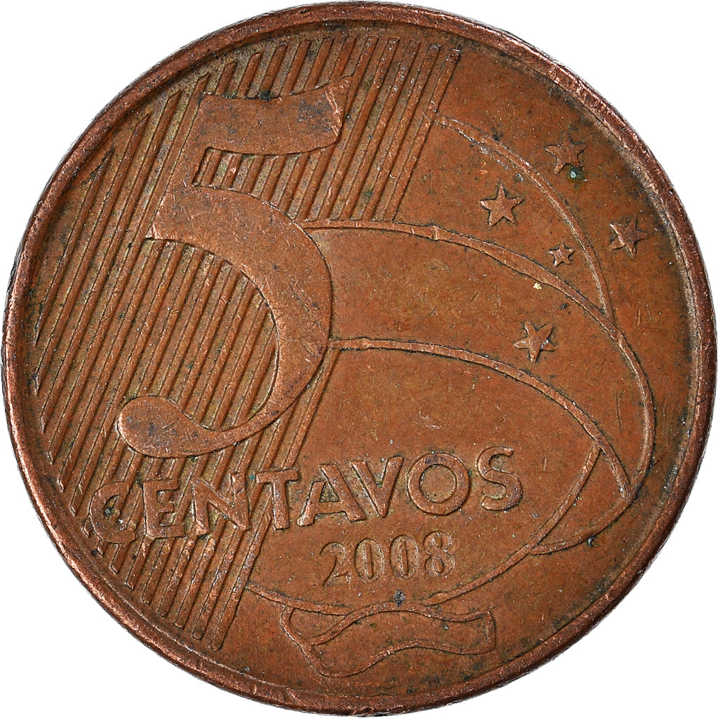 Moeda, Brasil, 5 Centavos, 2008