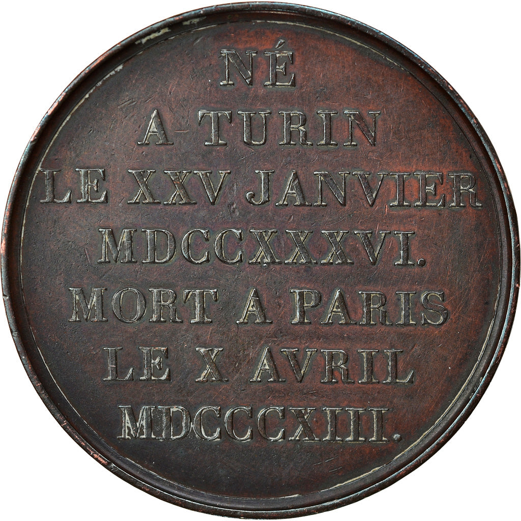 Francia, medalla, Galerie Métallique des Grands Hommes Français, J. L.