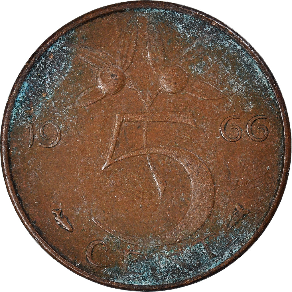 Moneta, Holandia, 5 Cents, 1966