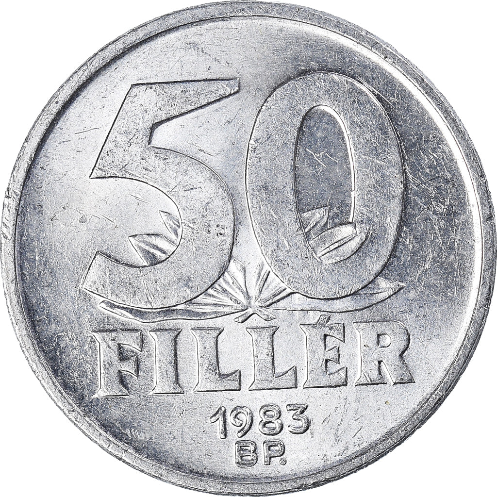 Moeda, Hungria, 50 Fillér, 1983
