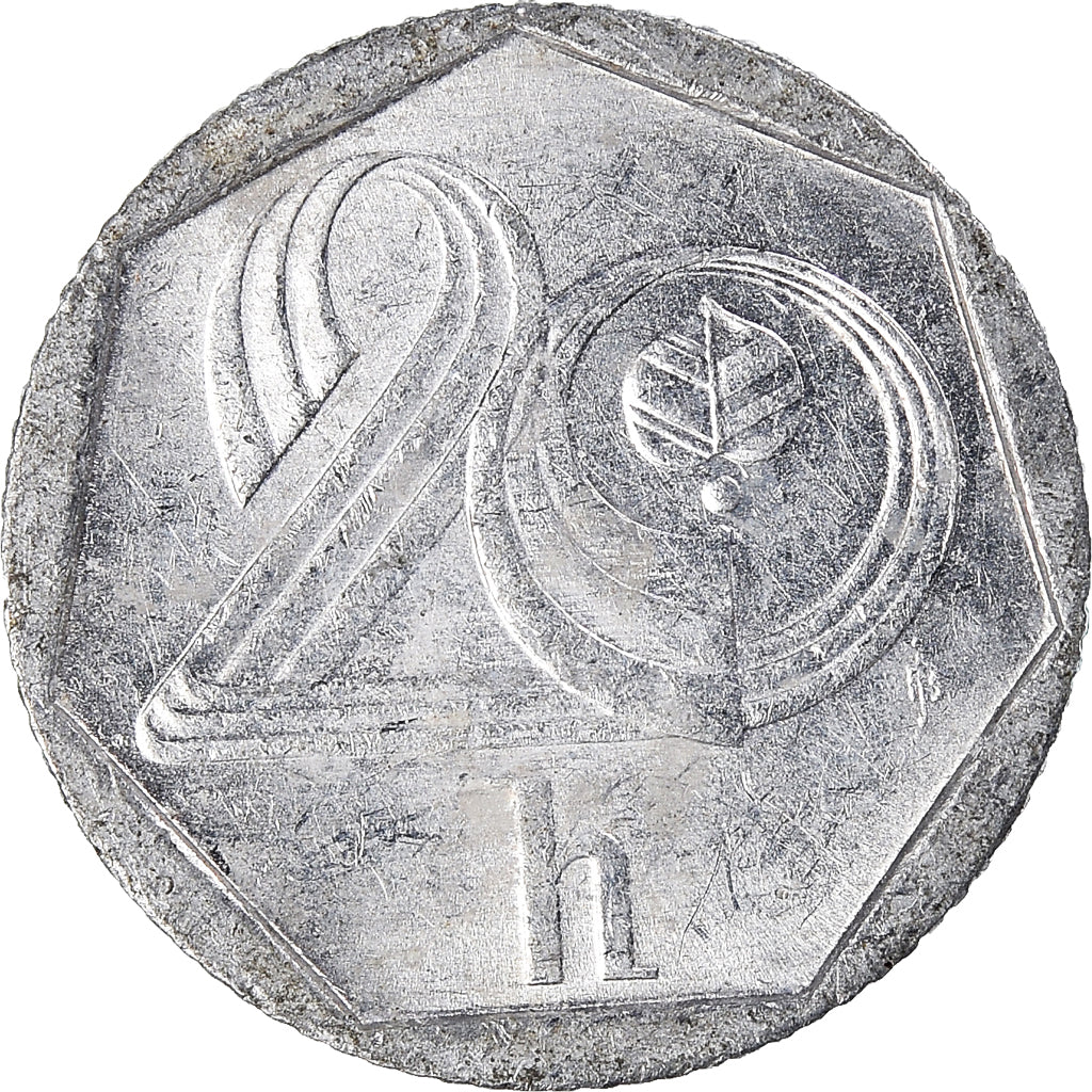 Coin, Czech Republic, 20 Haleru, 1994